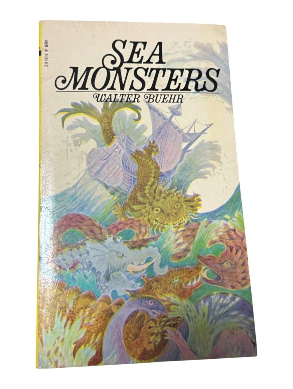Sea Monsters Walter Buehr 1970 Archway Paperback Book Cryptids Mythology Nature